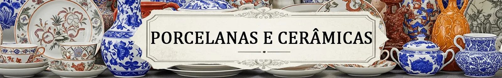 Banner Porcelanas e Cerâmicas